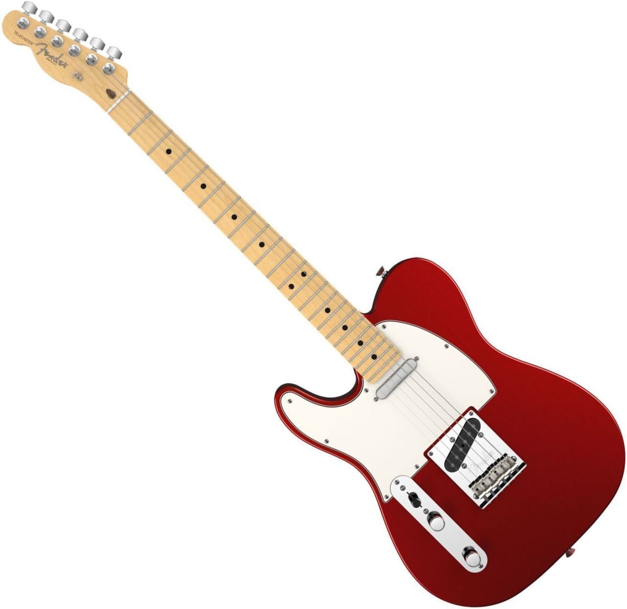 Left-Handed Electric Guiar Fender American Standard Telecaster, Left Handed, Maple Fingerboard, Mystic Red
