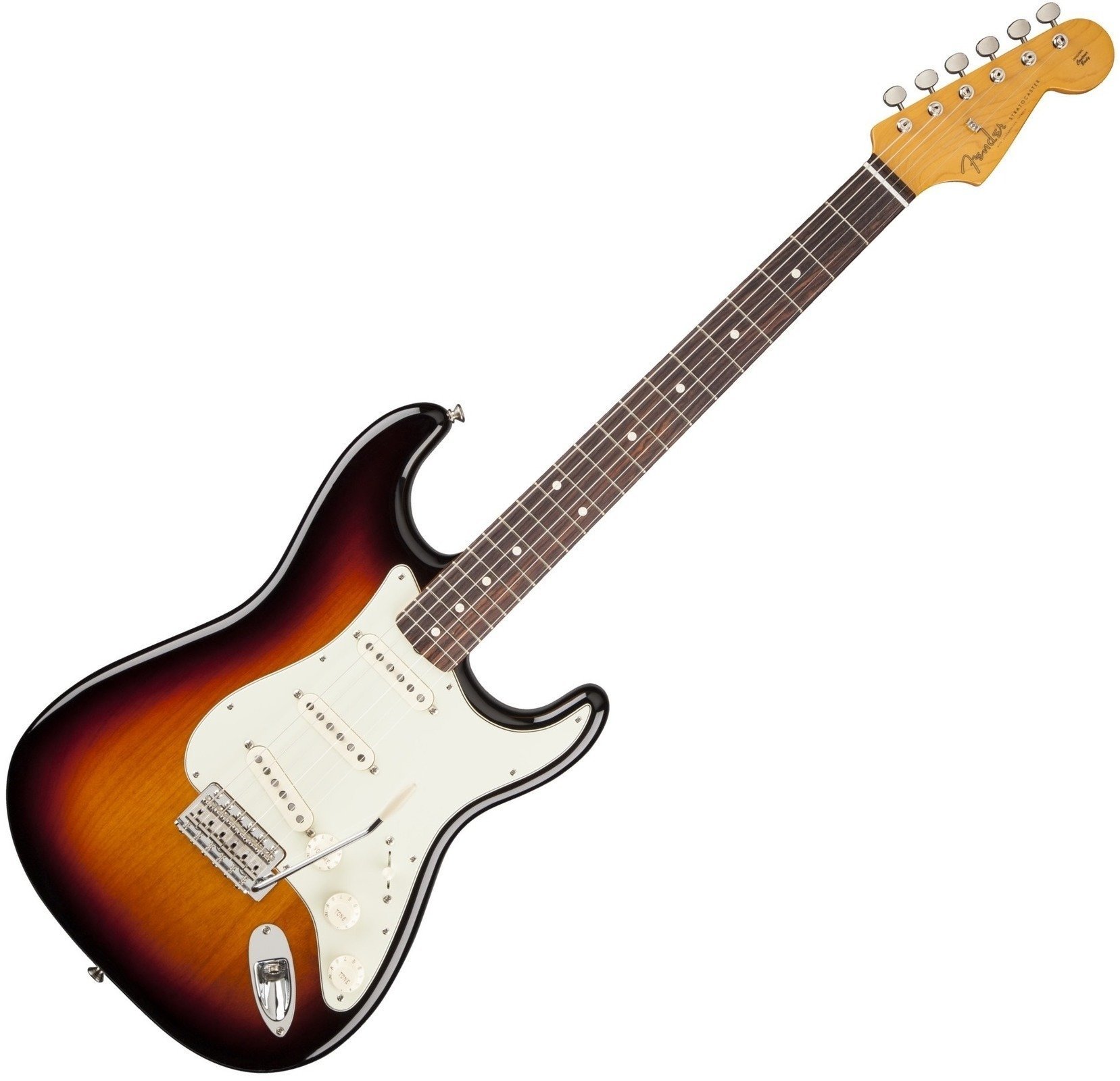Guitare électrique Fender Classic Series '60s Stratocaster Lacquer, Rosewood Fingerboard, 3-Color Sunburst