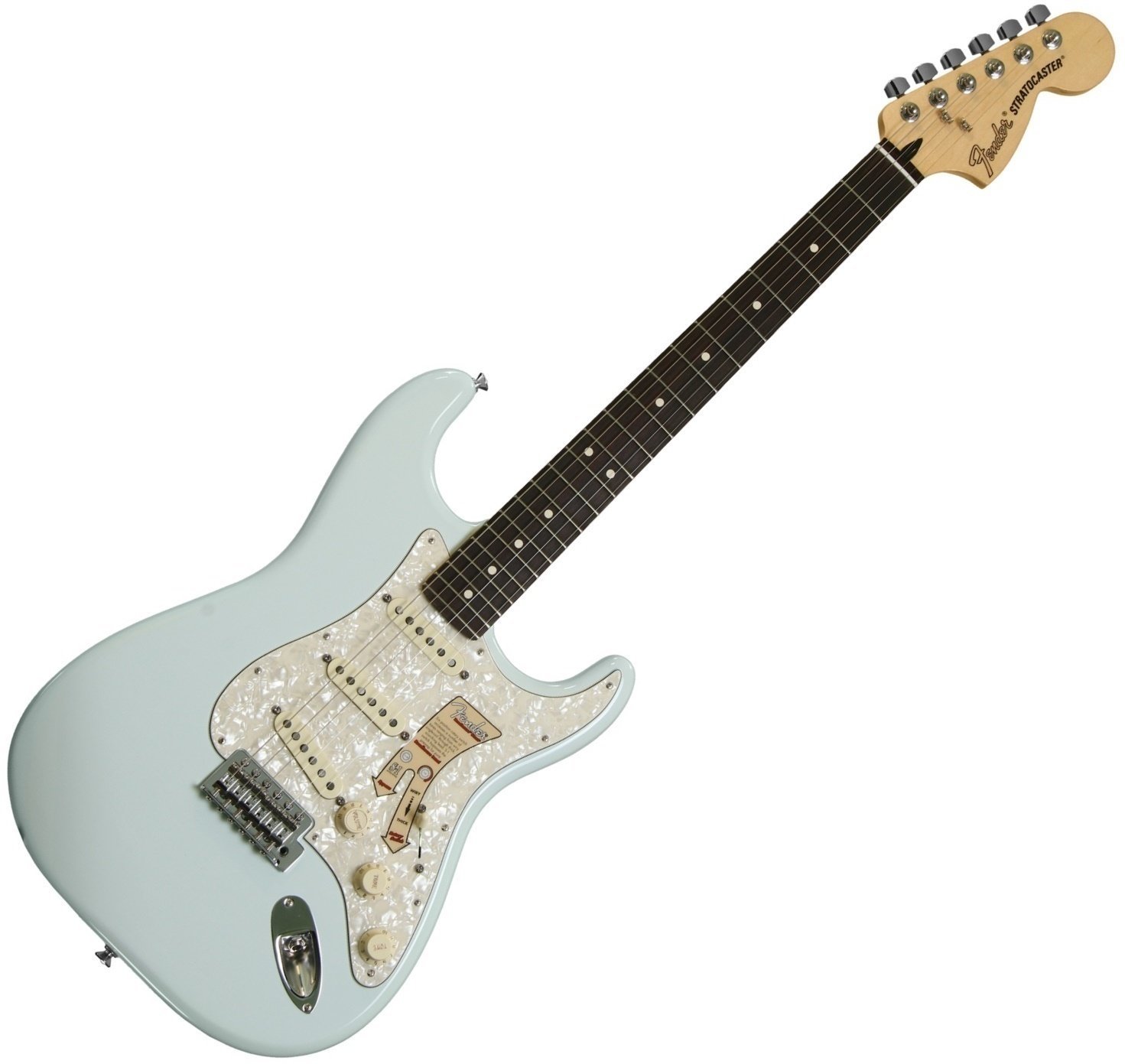 Elektrische gitaar Fender Deluxe Roadhouse Stratocaster Rosewood Fingerboard, Sonic Blue