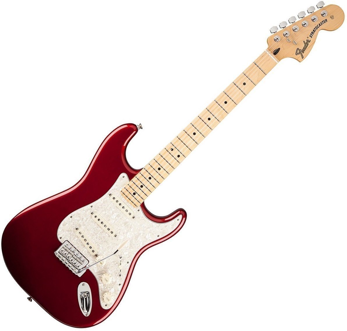 Electric guitar Fender Deluxe Roadhouse Stratocaster Maple Fingerboard, Candy Apple Red