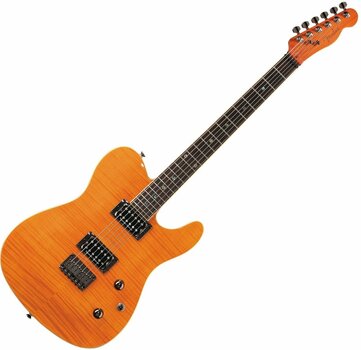 Electric guitar Fender Special Edition Custom Telecaster FMT HH, Rosewood Fingerboard, Amber - 1