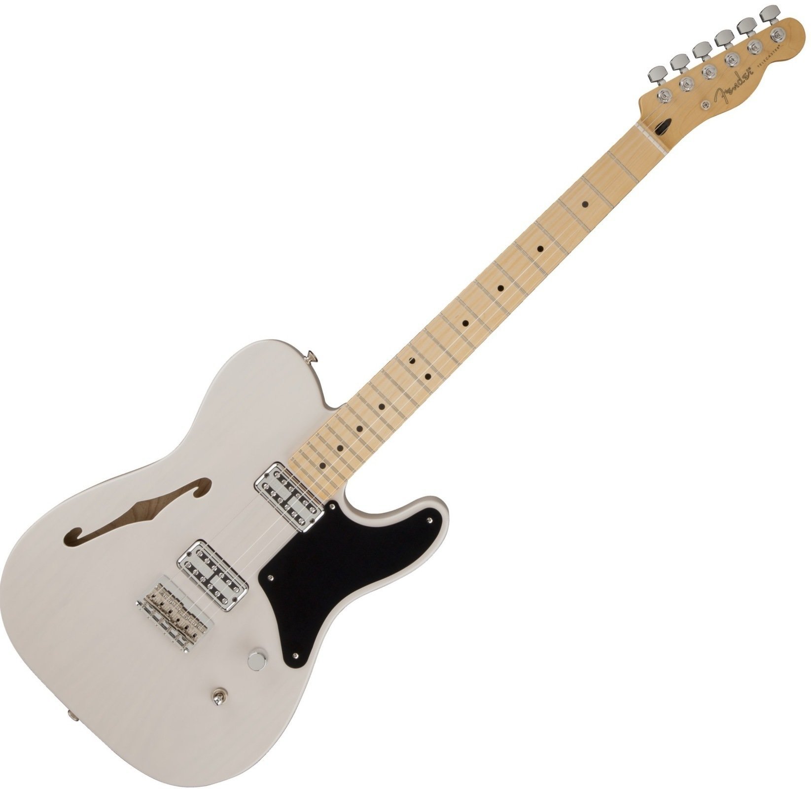 Semi-Acoustic Guitar Fender Cabronita Telecaster Thinline, Maple Fingerboard, White Blonde