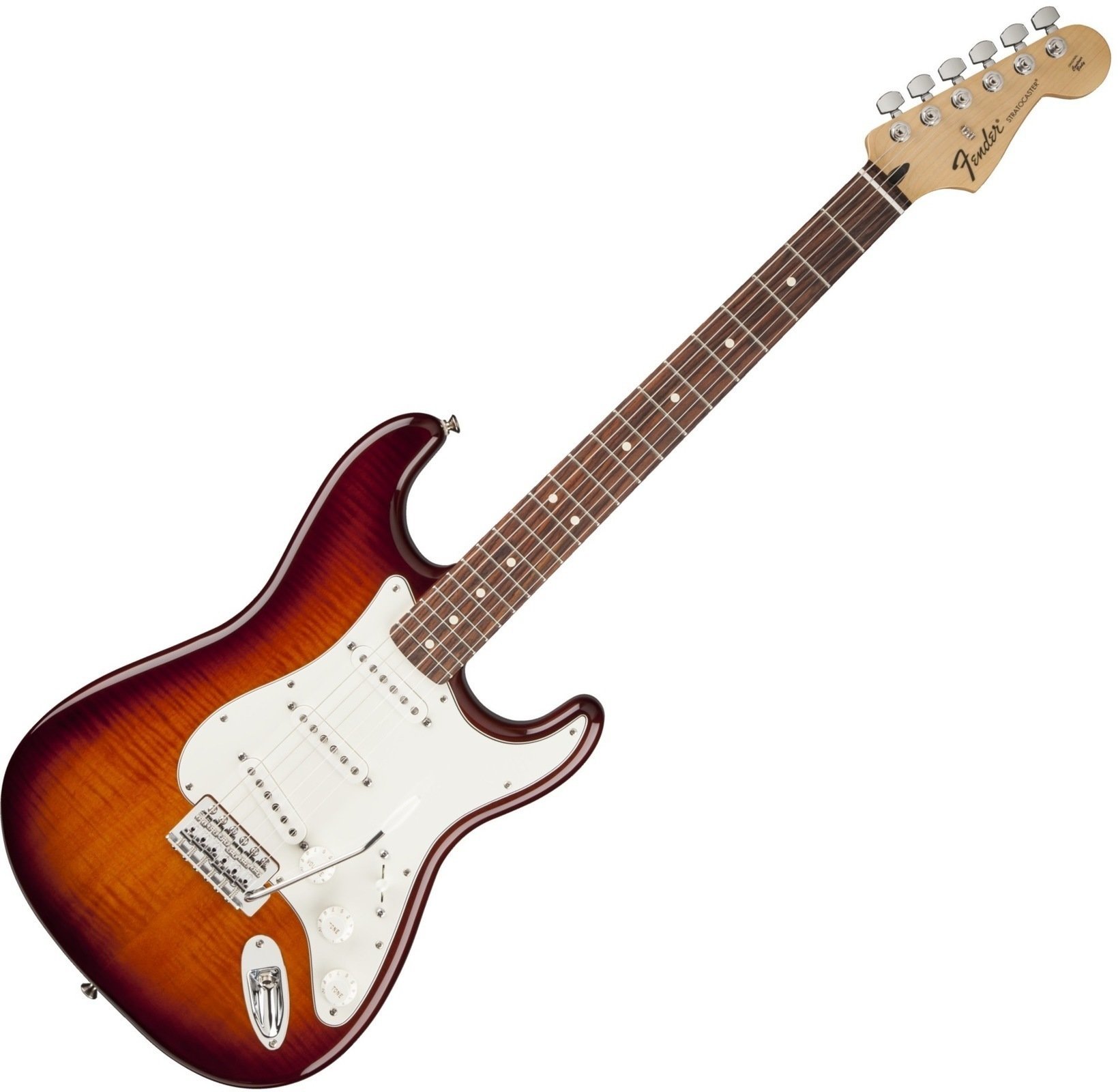Chitară electrică Fender Standard Stratocaster Plus Top, Rosewood Fingerboard, Tobacco Sunburst