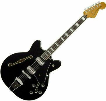 Semi-Acoustic Guitar Fender Coronado, Rosewood Fingerboard, Black - 1