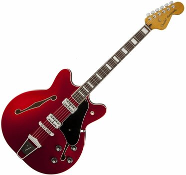Chitară semi-acustică Fender Coronado, Rosewood Fingerboard, Candy Apple Red - 1