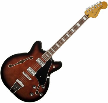 Semi-akoestische gitaar Fender Coronado, Rosewood Fingerboard, Black Cherry Burst - 1