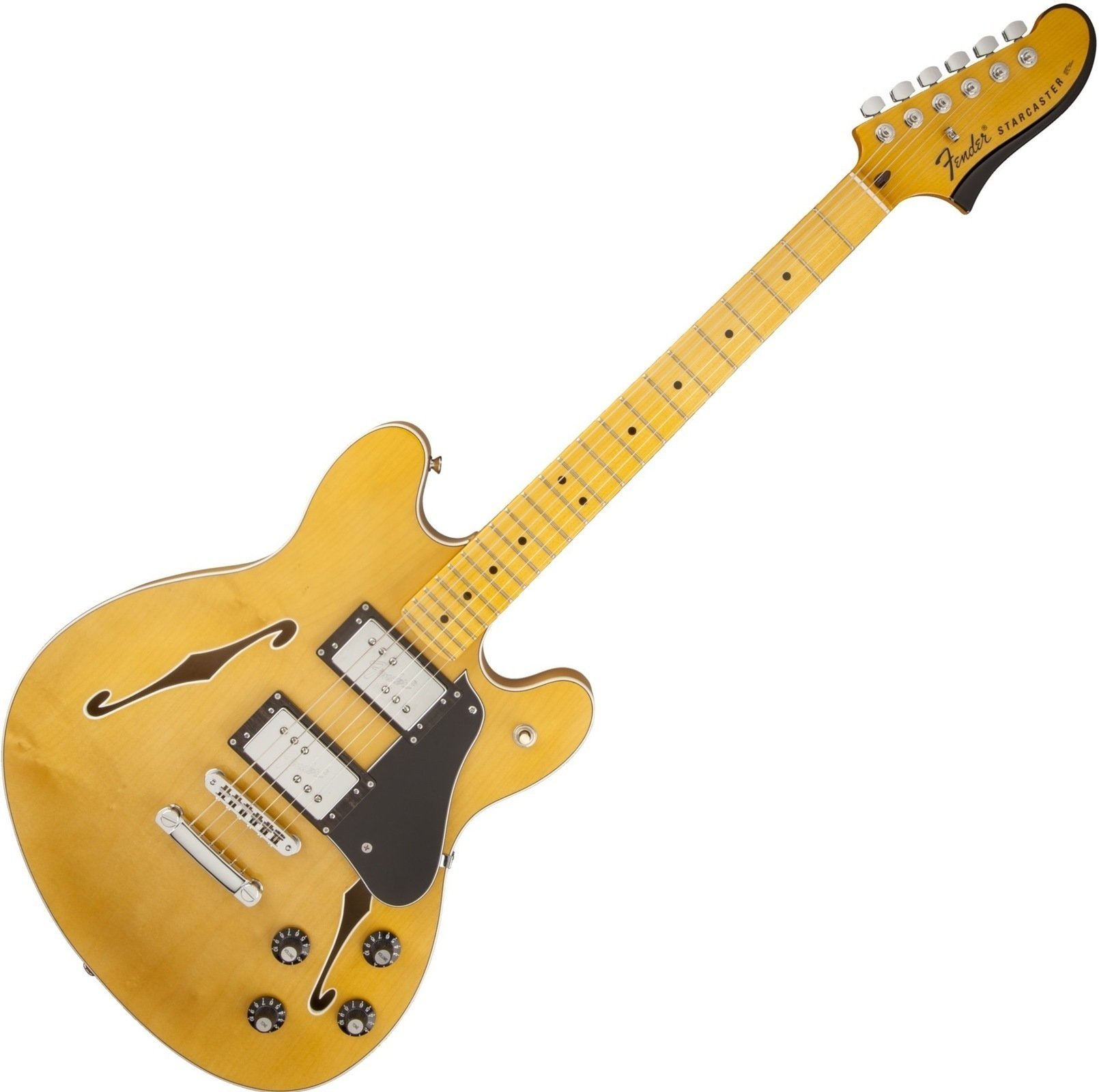 Semiakustická kytara Fender Starcaster, Maple Fingerboard, Natural