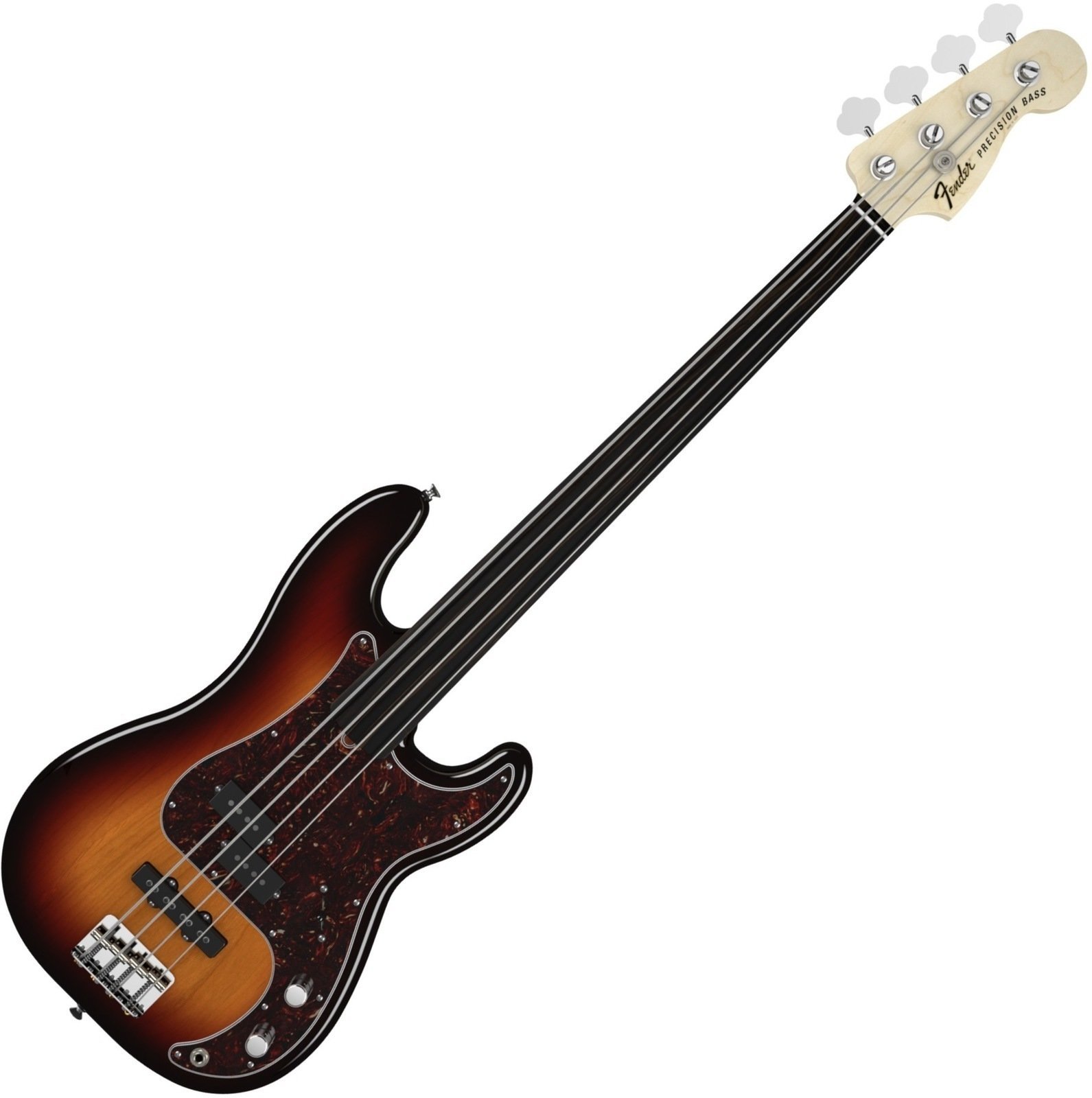 Електрическа бас китара Fender Tony Franklin Fretless Precision Bass Ebony Fingerboard, 3-Color Sunburst