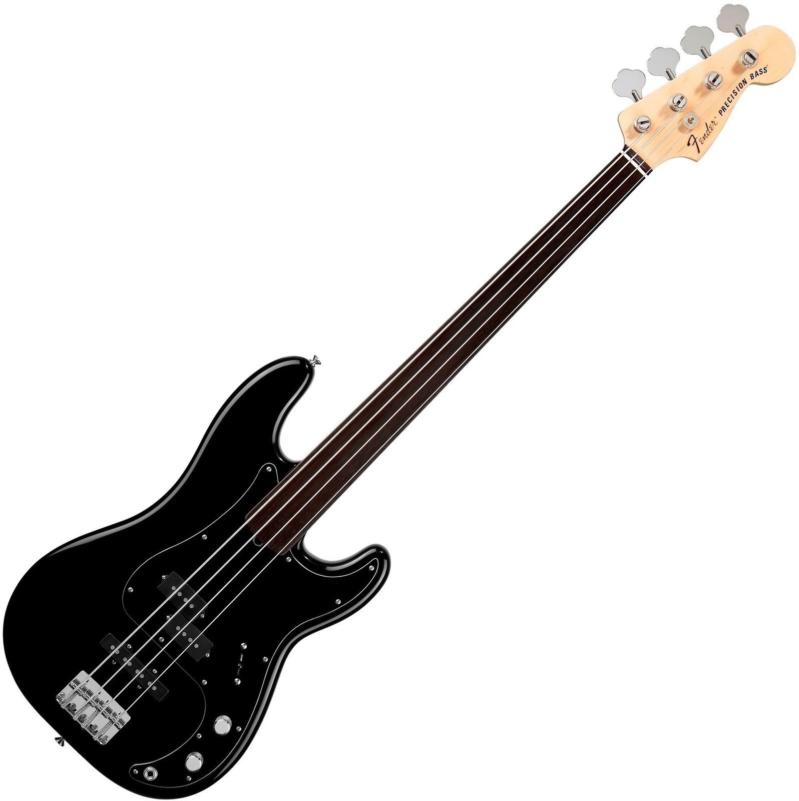Fretless E-Bass Fender Tony Franklin Precision Bass EB FL Schwarz