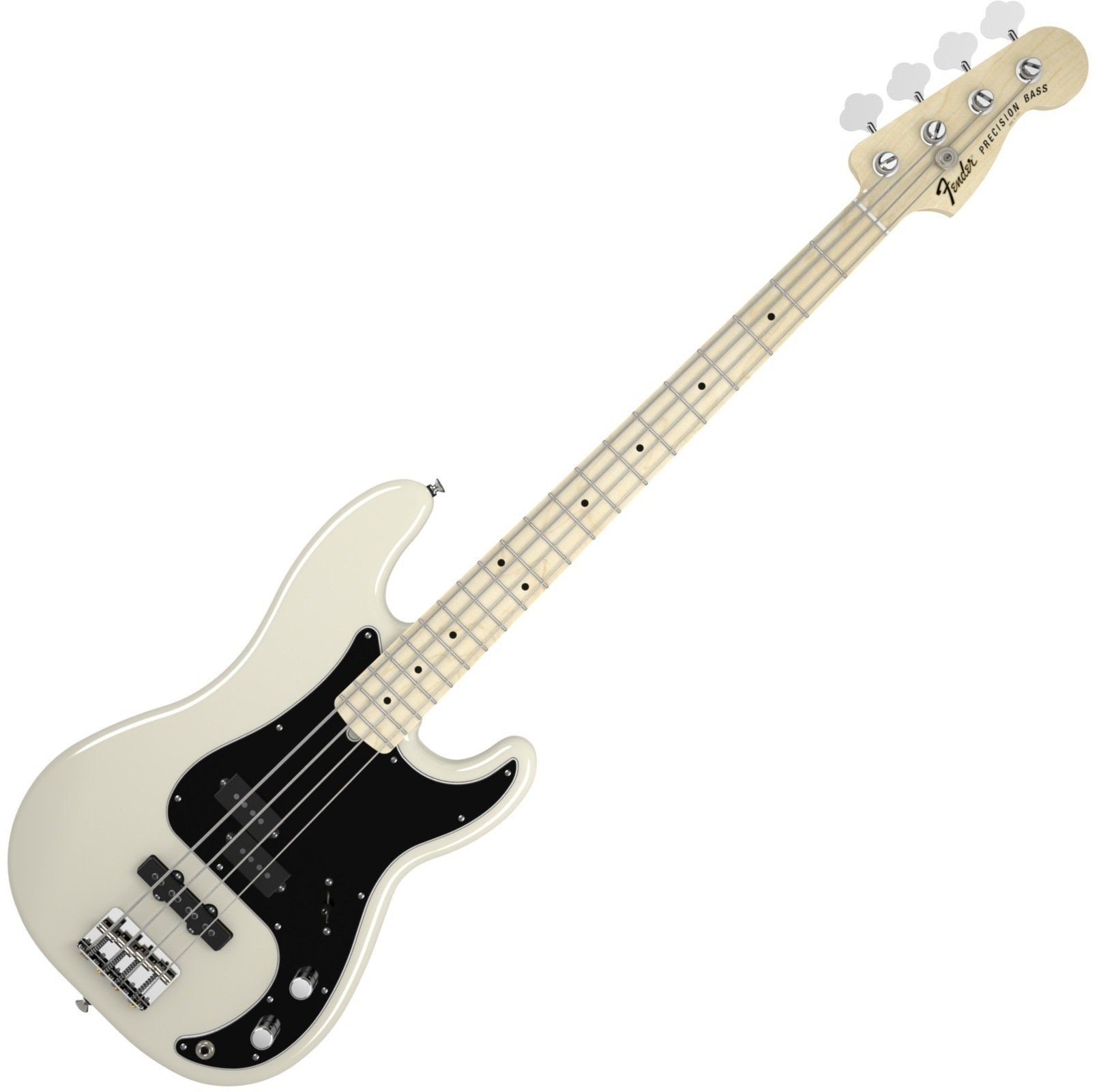 E-Bass Fender Tony Franklin Fretted Precision Bass Maple Fingerboard, Olympic White
