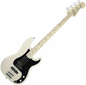 4-string Bassguitar Fender Tony Franklin Fretted Precision Bass Maple Fingerboard, Olympic White - 1