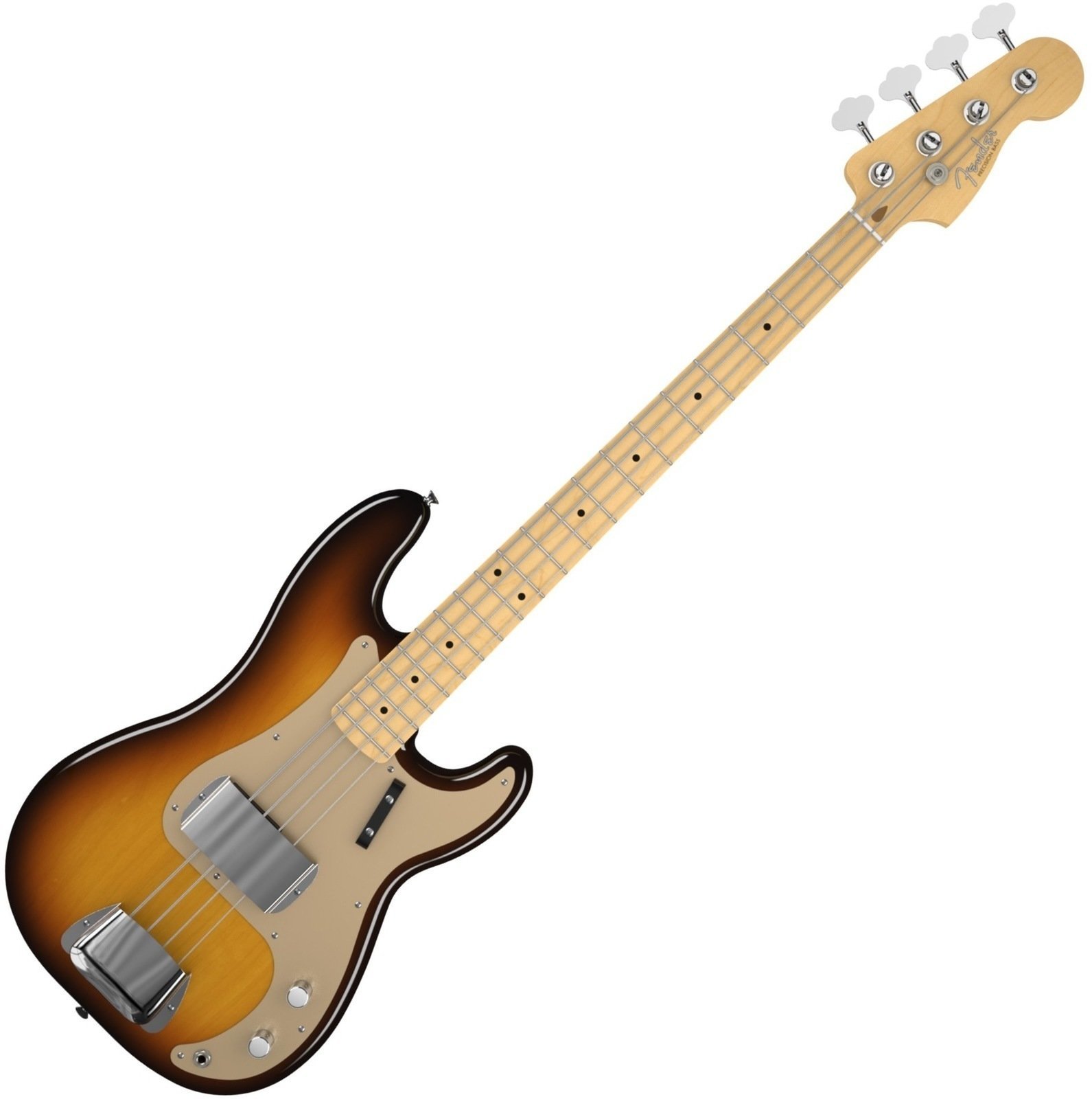 4-kielinen bassokitara Fender American Vintage '58 Precision Bass, Maple Fingerboard, 3-Color Sunburst