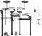 Elektronisch drumstel Roland TD-02KV Basic SET White Elektronisch drumstel