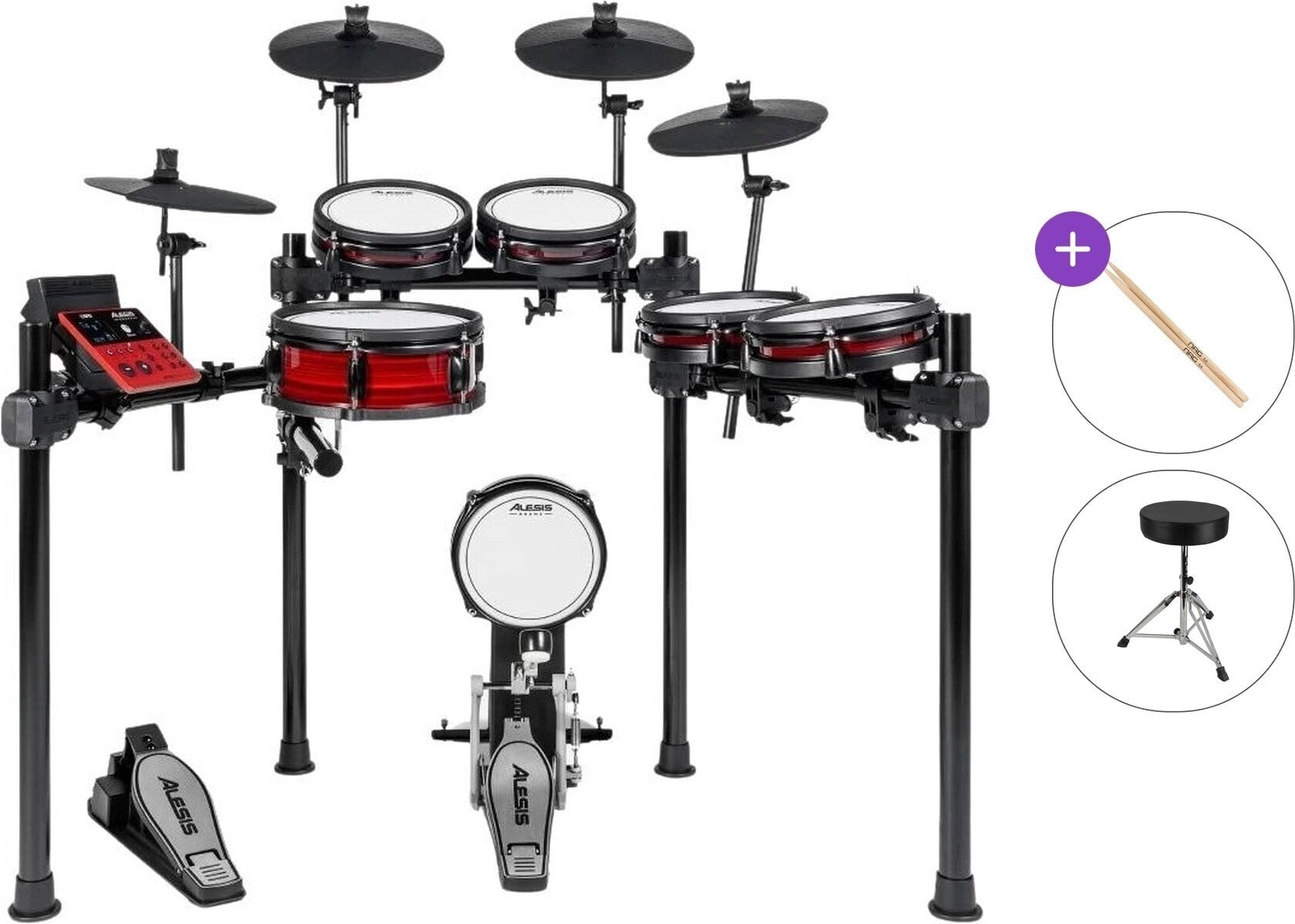 Elektronisch drumstel Alesis Nitro Pro XL Basic SET Black Elektronisch drumstel