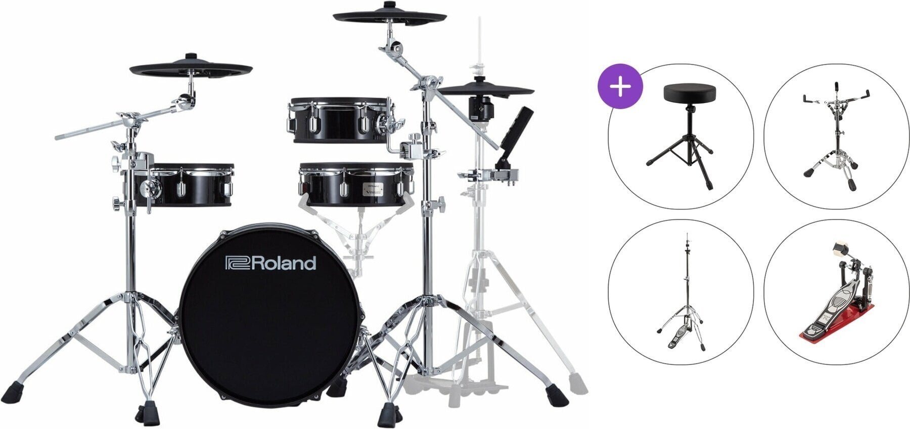 Elektronisch drumstel Roland VAD-103 Basic SET Black Elektronisch drumstel