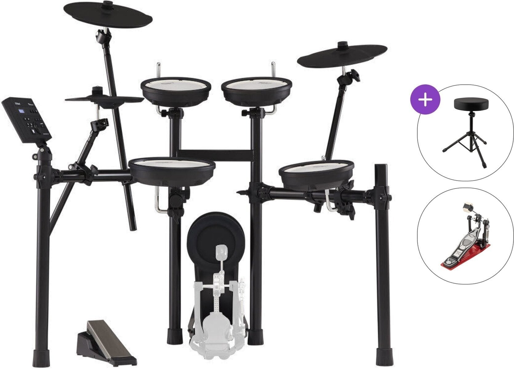 Elektronisk trommesæt Roland TD-07KV Basic SET Black Elektronisk trommesæt