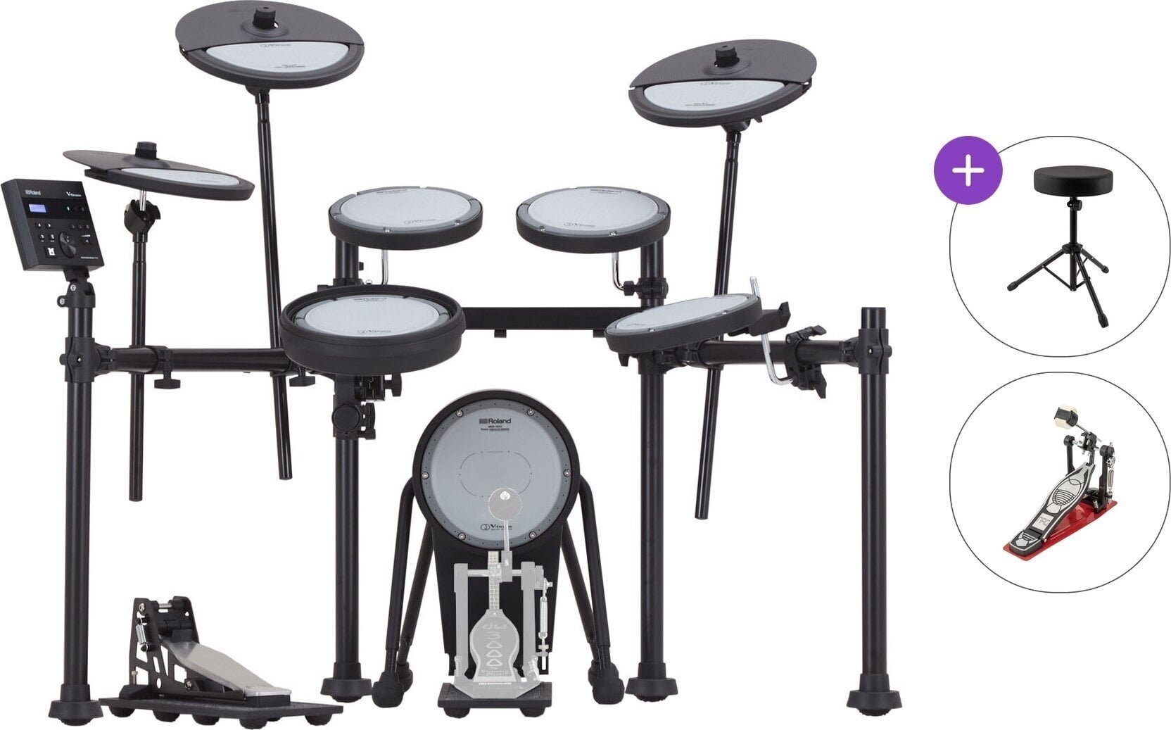 Elektronisch drumstel Roland VQD106 Basic SET Black Elektronisch drumstel