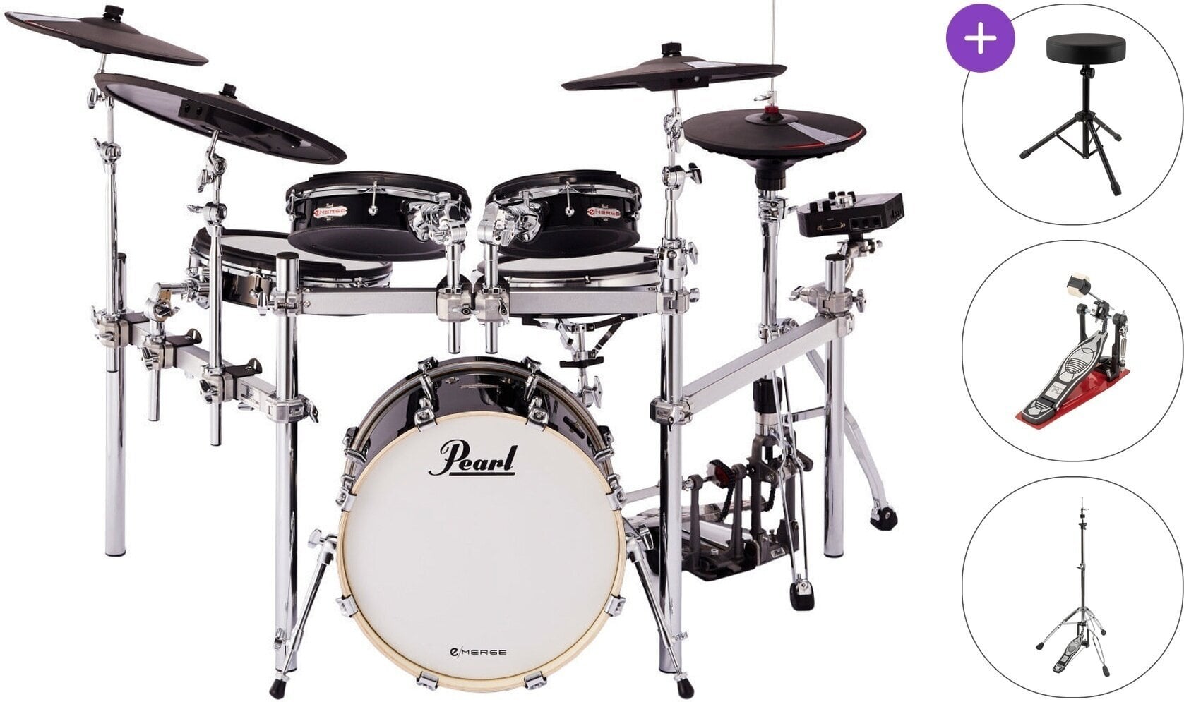 Set de tobe electronice Pearl P-EM-53HB e/Merge Hybrid Basic SET Black Set de tobe electronice