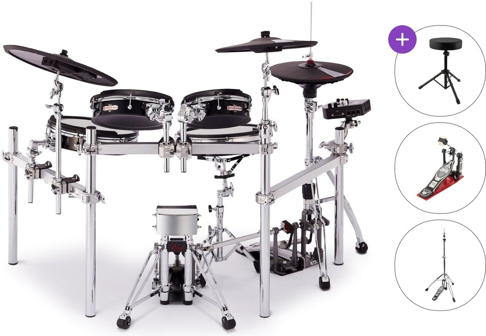 Set de tobe electronice Pearl P-EM-53T e/Merge Traditional Basic SET Black Set de tobe electronice