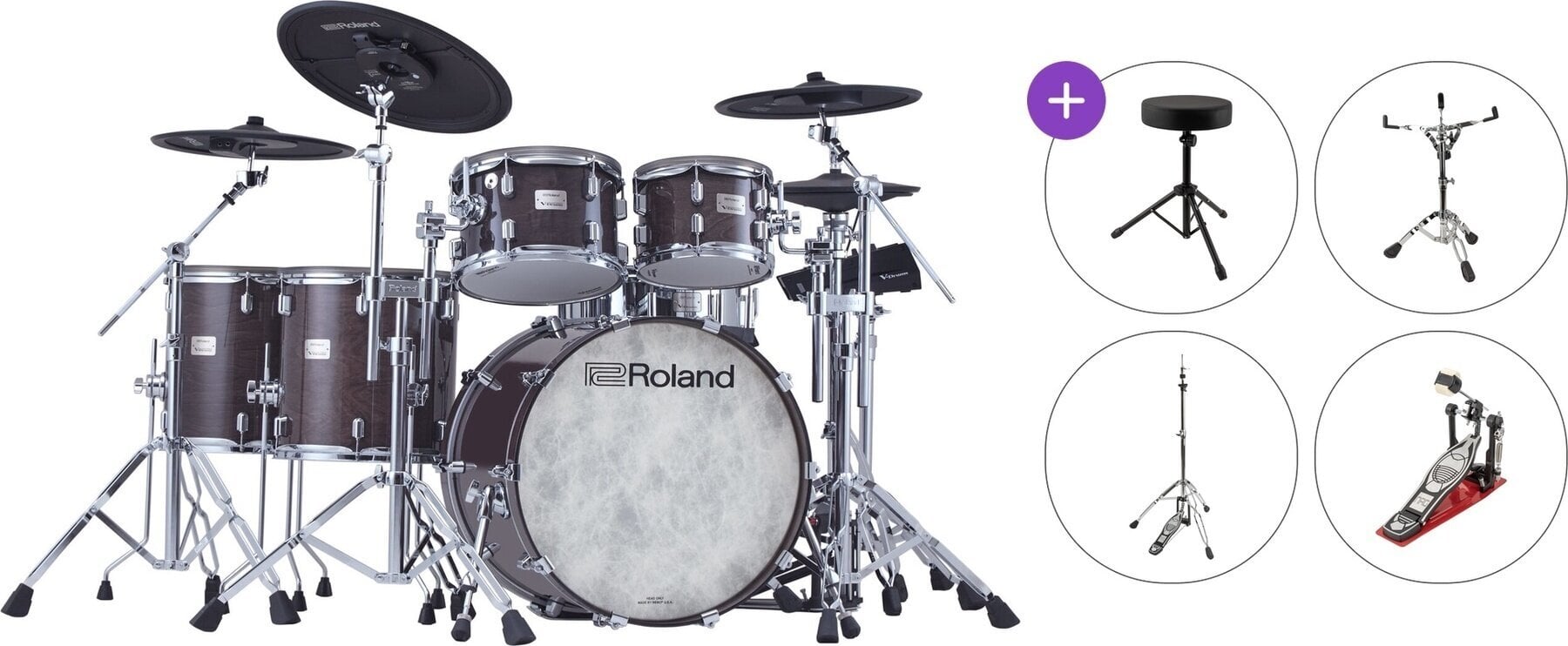 Set Batteria Elettronica Roland VAD716 Basic SET Gloss Ebony Set Batteria Elettronica