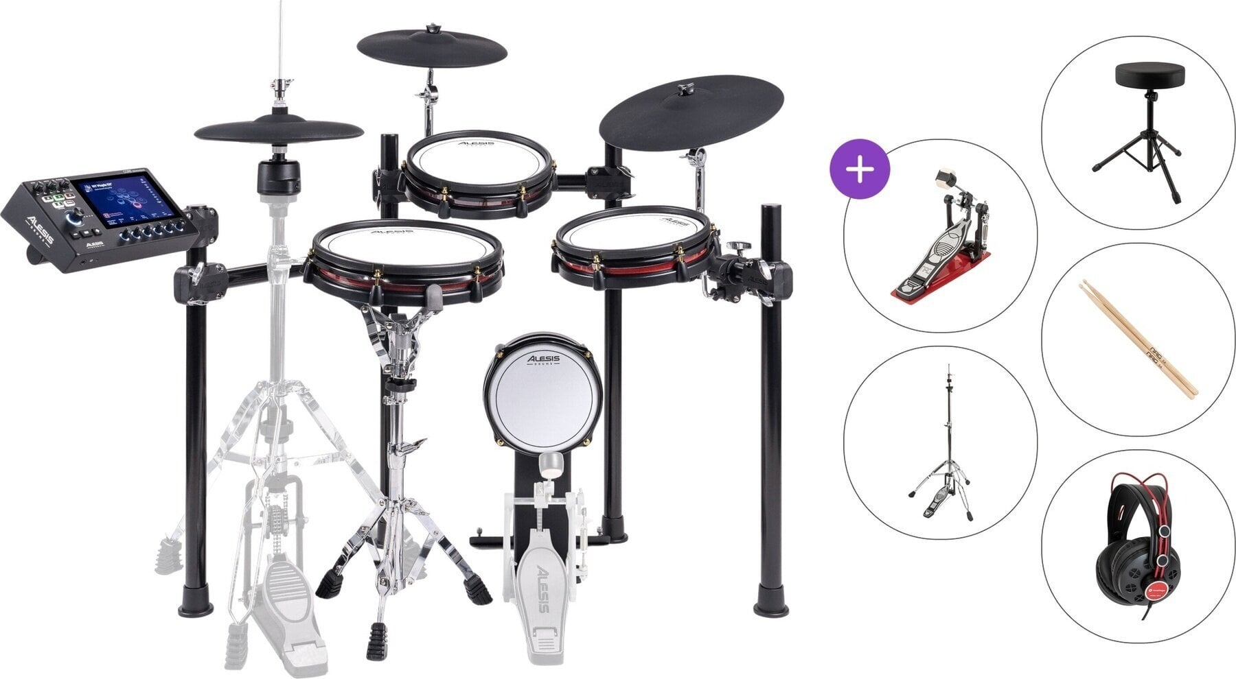 Set Batteria Elettronica Alesis Strata Club Standard SET Black Set Batteria Elettronica