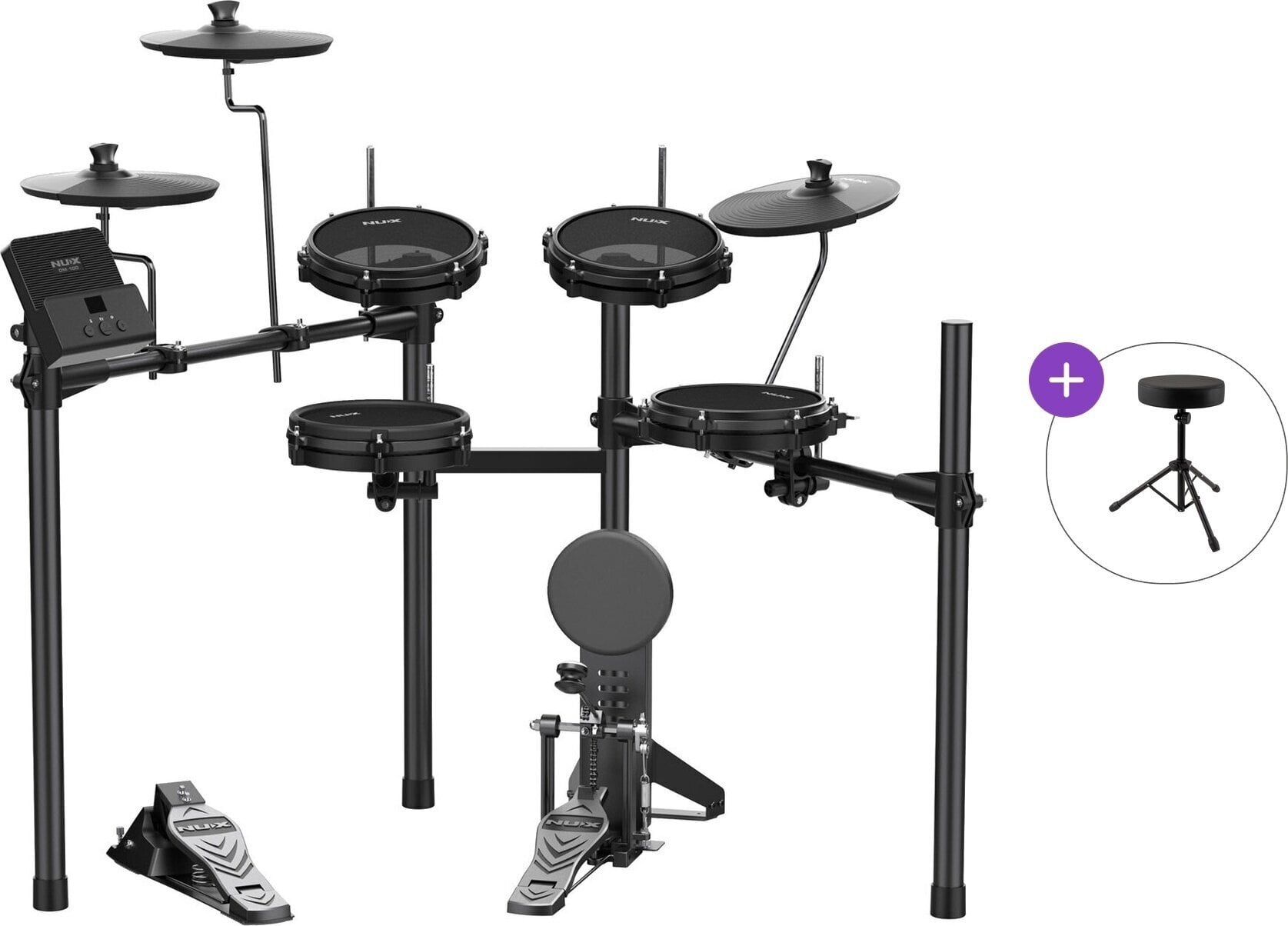 Elektronisch drumstel Nux DM-110 Standard SET Black Elektronisch drumstel