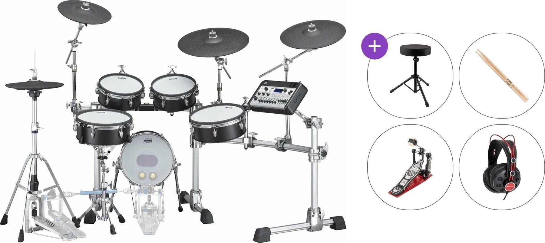 Комплект електронни барабани Yamaha DTX10K-M Standard SET Black Forest Комплект електронни барабани