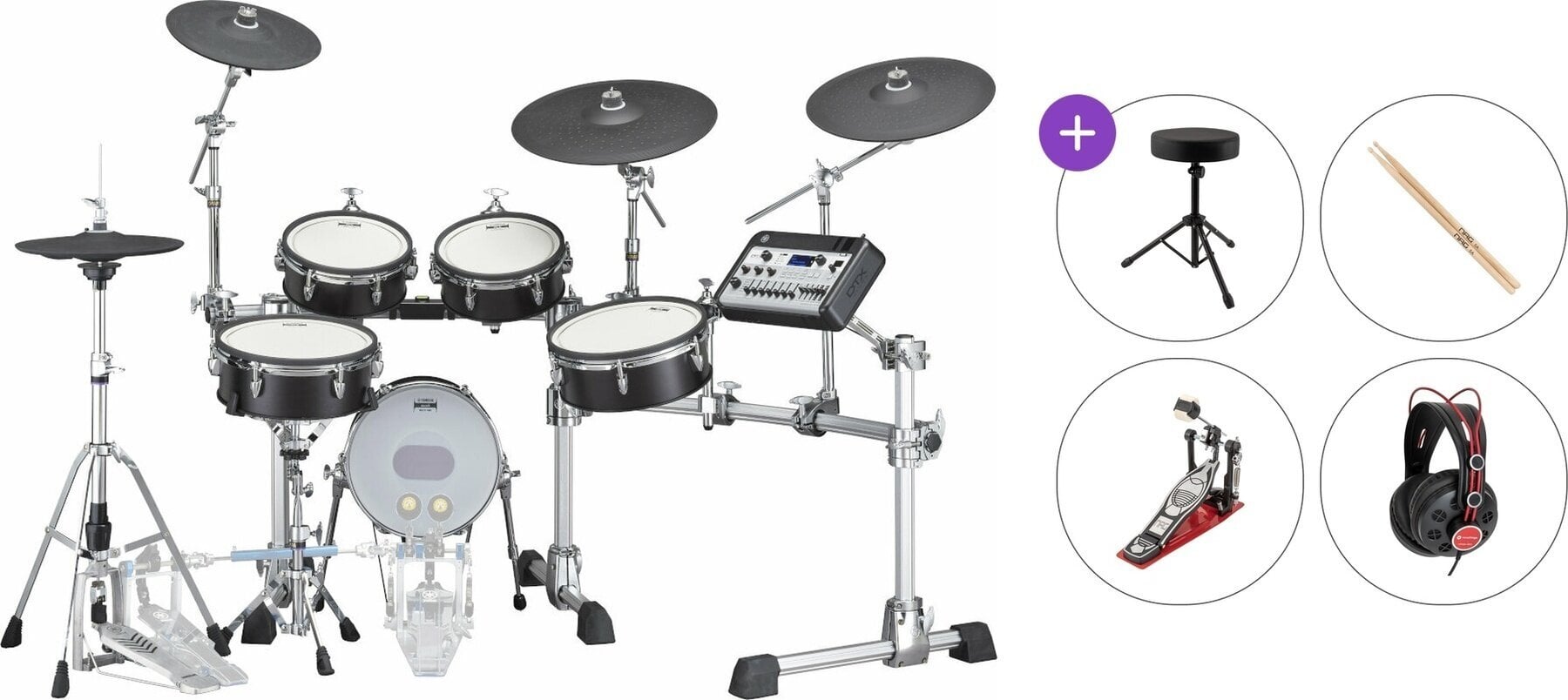 Комплект електронни барабани Yamaha DTX10K-X Standard SET Black Forest Комплект електронни барабани