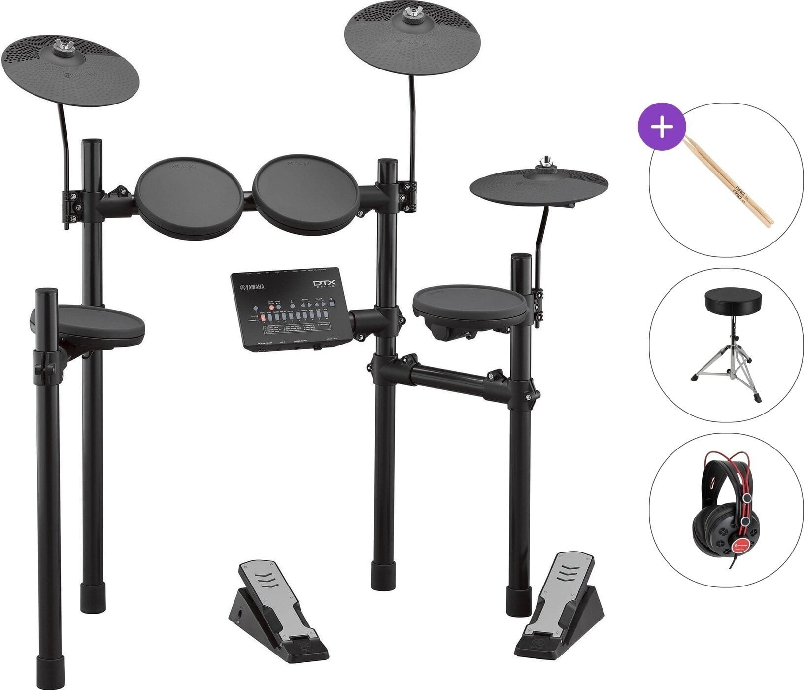 Elektronski bobni seti Yamaha DTX402K Standard SET Black Elektronski bobni seti