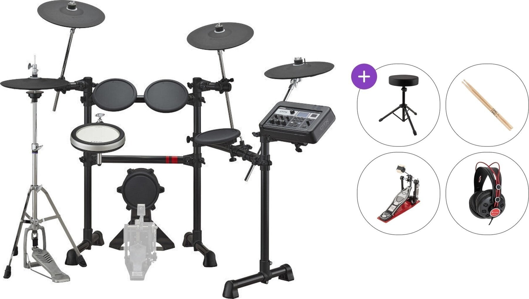 Elektronski bobni seti Yamaha DTX6K2-X Standard SET Black Elektronski bobni seti