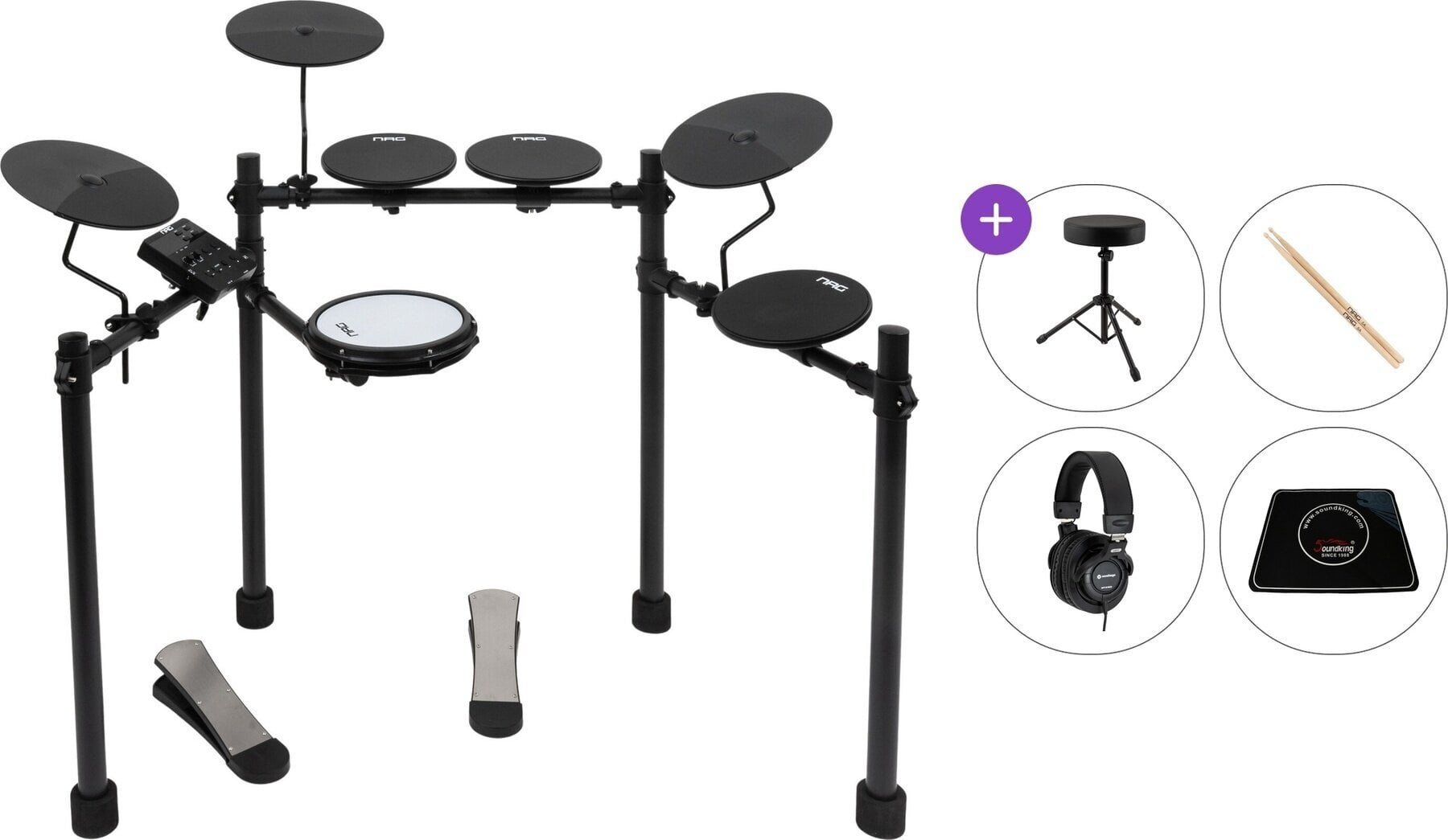 Ηλεκτρονικό Ντραμκιτ NRG EDK-10 Kickstart Kit Premium SET Black Ηλεκτρονικό Ντραμκιτ