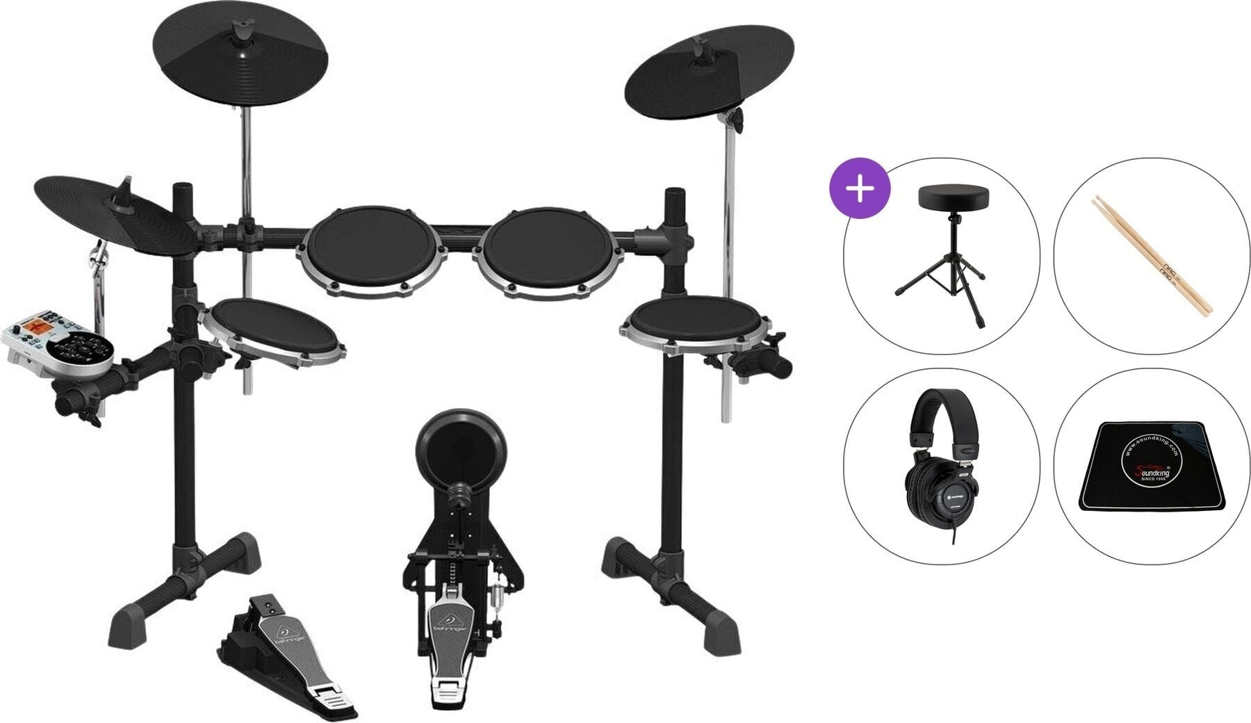 Elektrooniline trummikomplekt Behringer XD80USB Premium SET Black Elektrooniline trummikomplekt