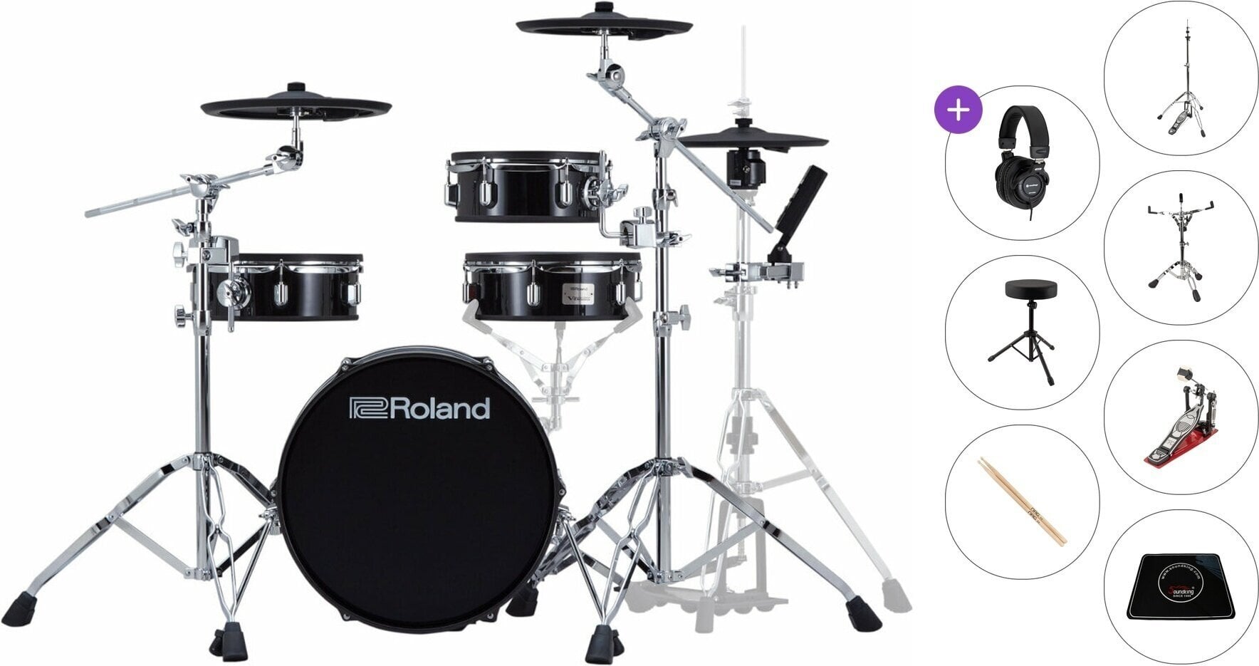 Elektronisch drumstel Roland VAD-103 Premium SET Black Elektronisch drumstel