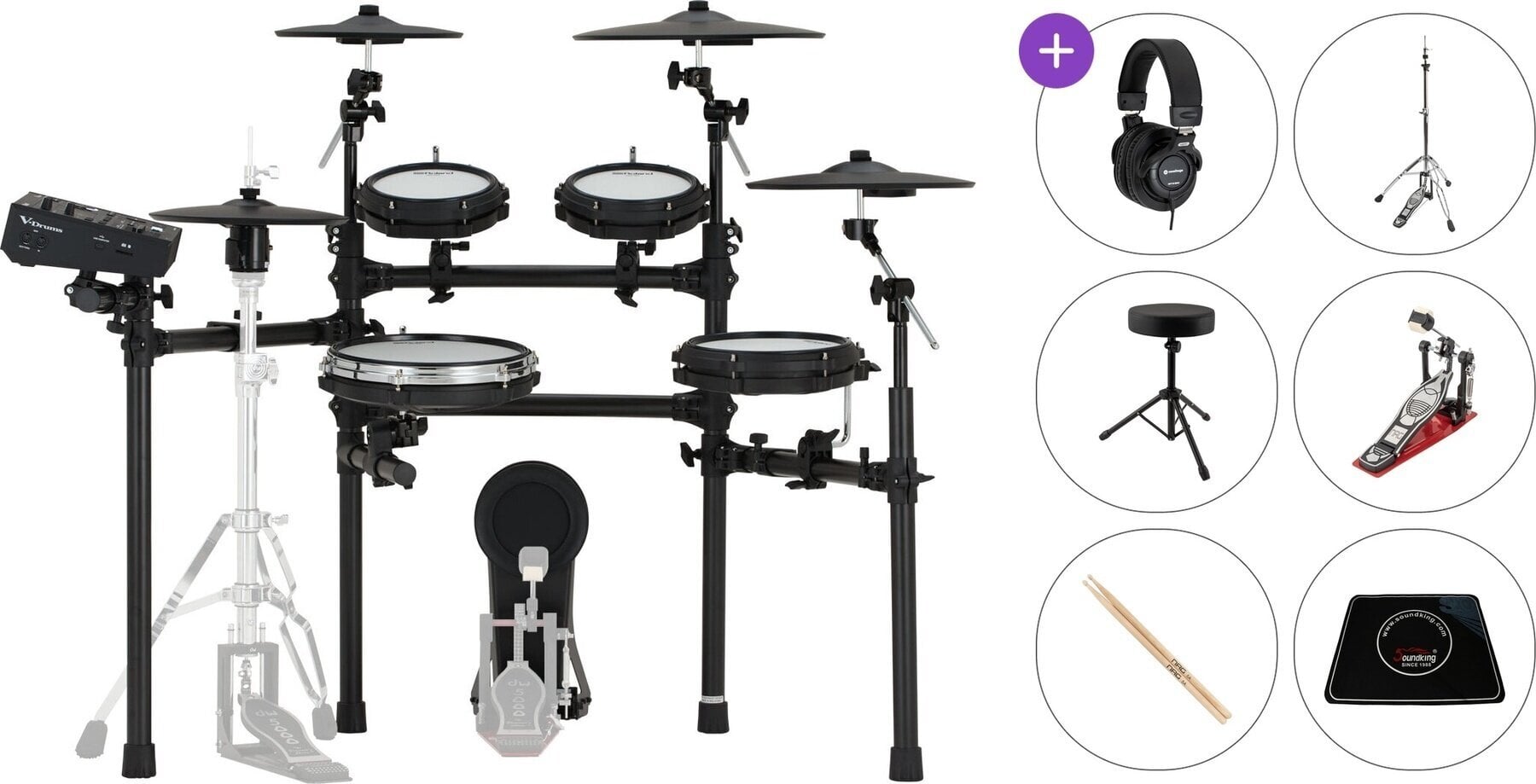 Set de tobe electronice Roland TD513 Premium SET Black Set de tobe electronice