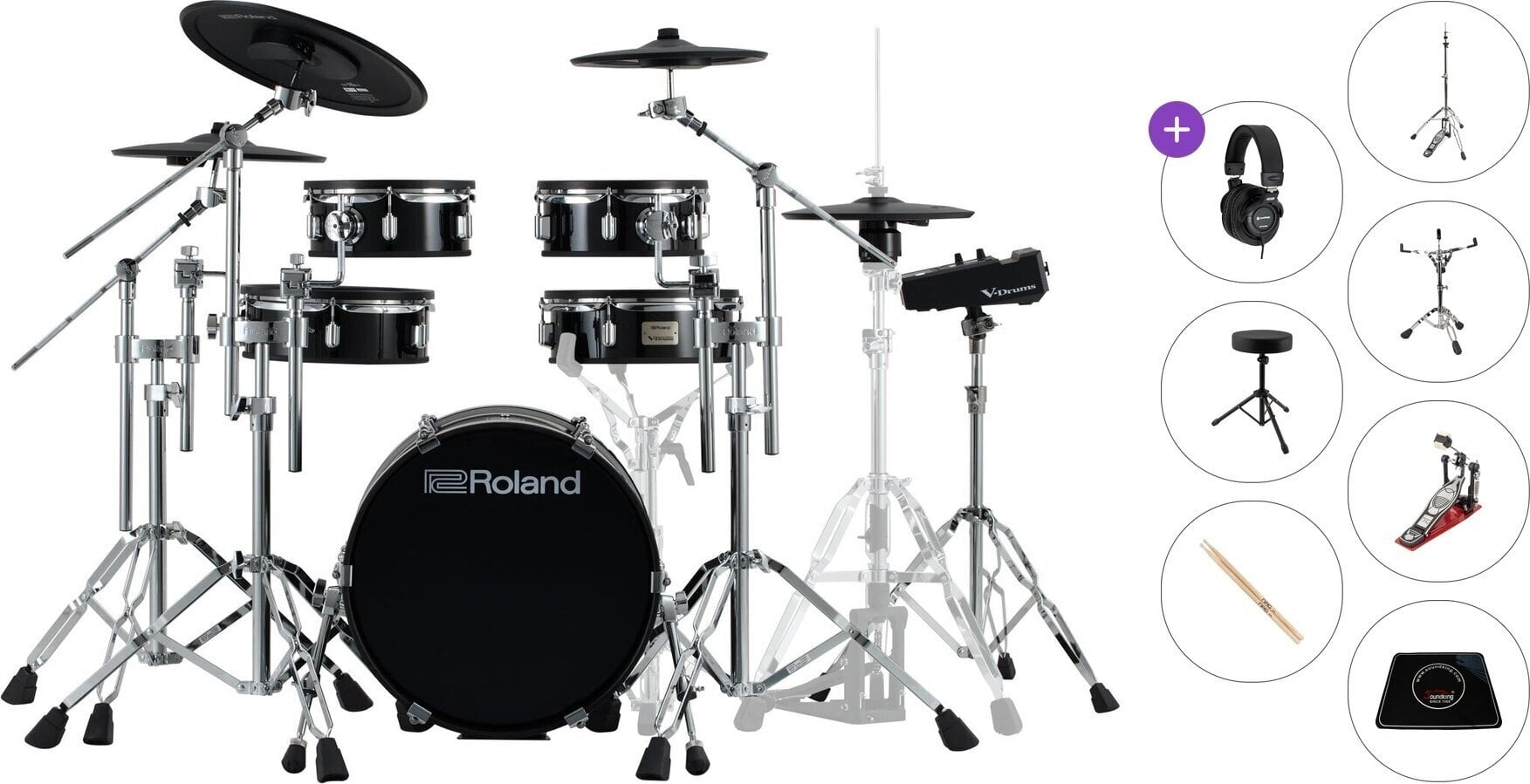 Set Batteria Elettronica Roland VAD316 Premium SET Black Set Batteria Elettronica