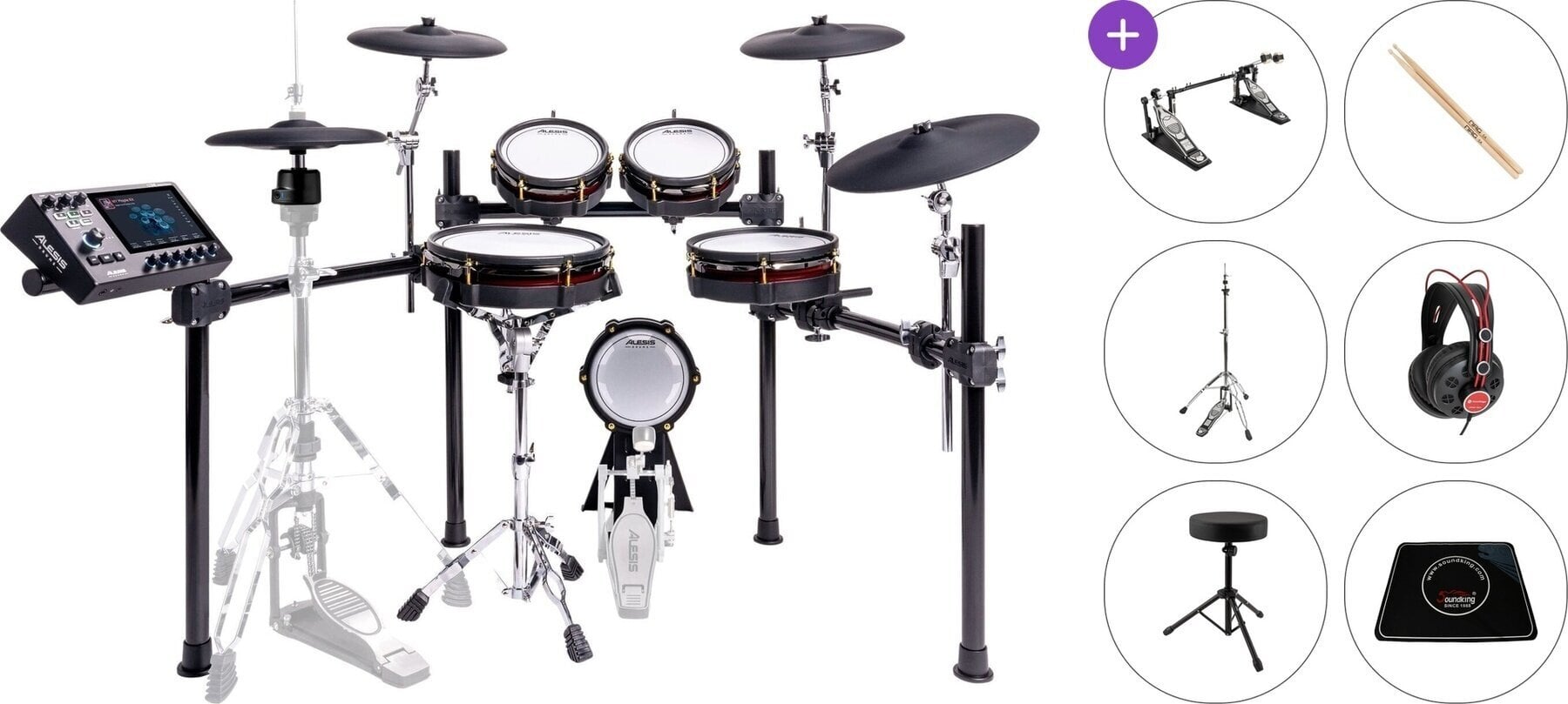 Set Batteria Elettronica Alesis Strata Core Premium SET Black Set Batteria Elettronica