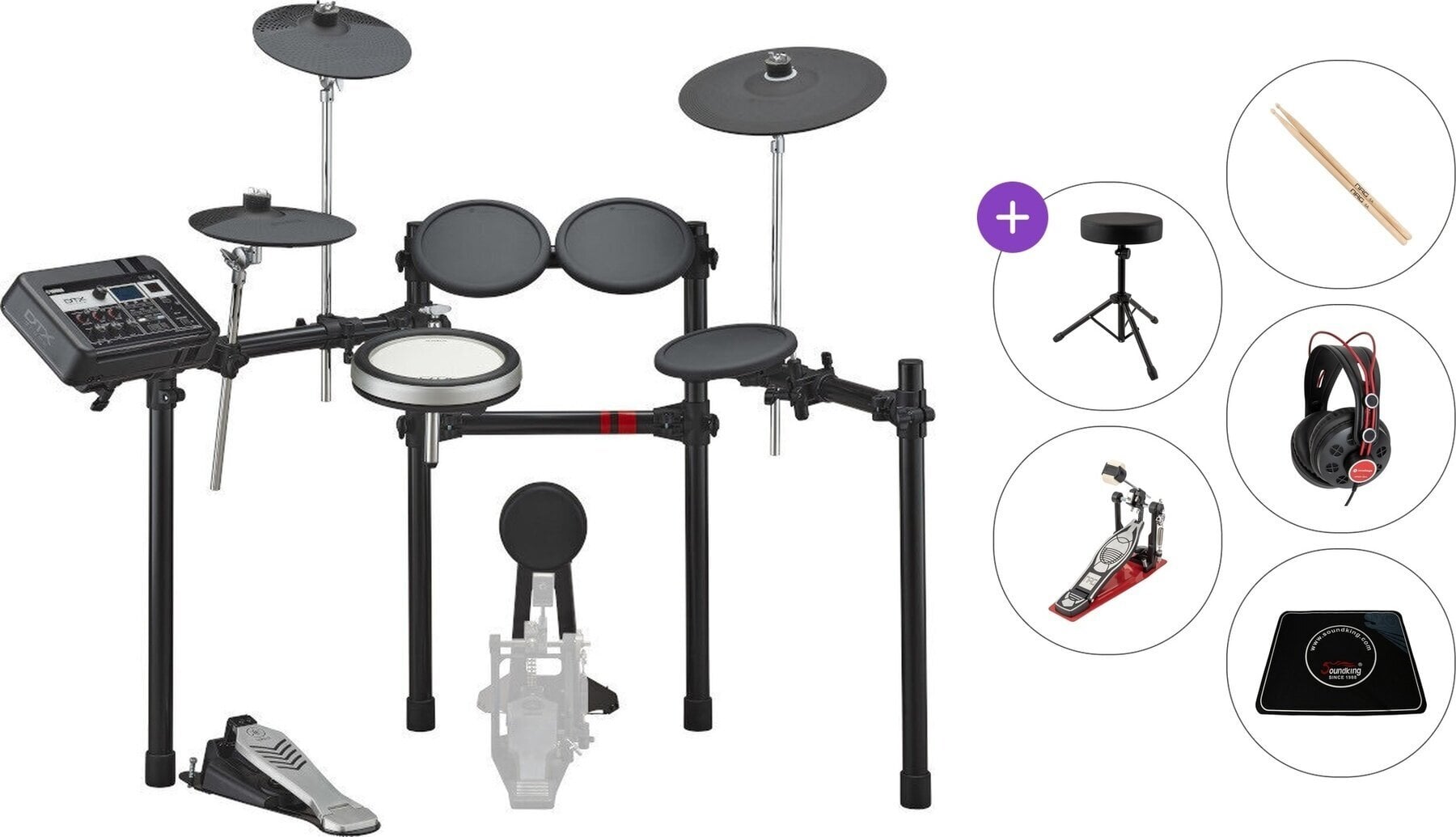 Elektronski bobni seti Yamaha DTX6K-X Premium SET Black Elektronski bobni seti