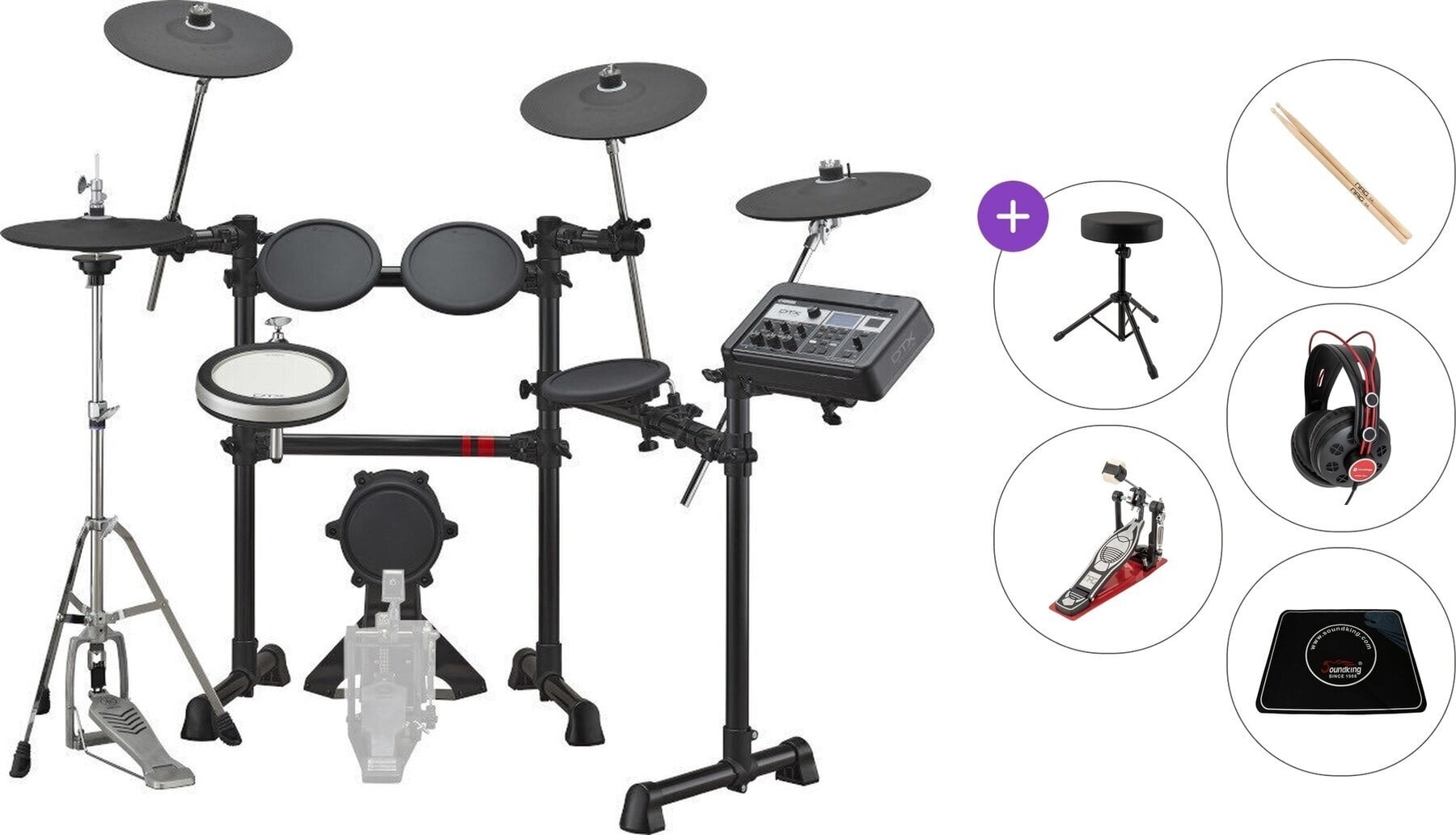 Elektronski bobni seti Yamaha DTX6K2-X Premium SET Black Elektronski bobni seti