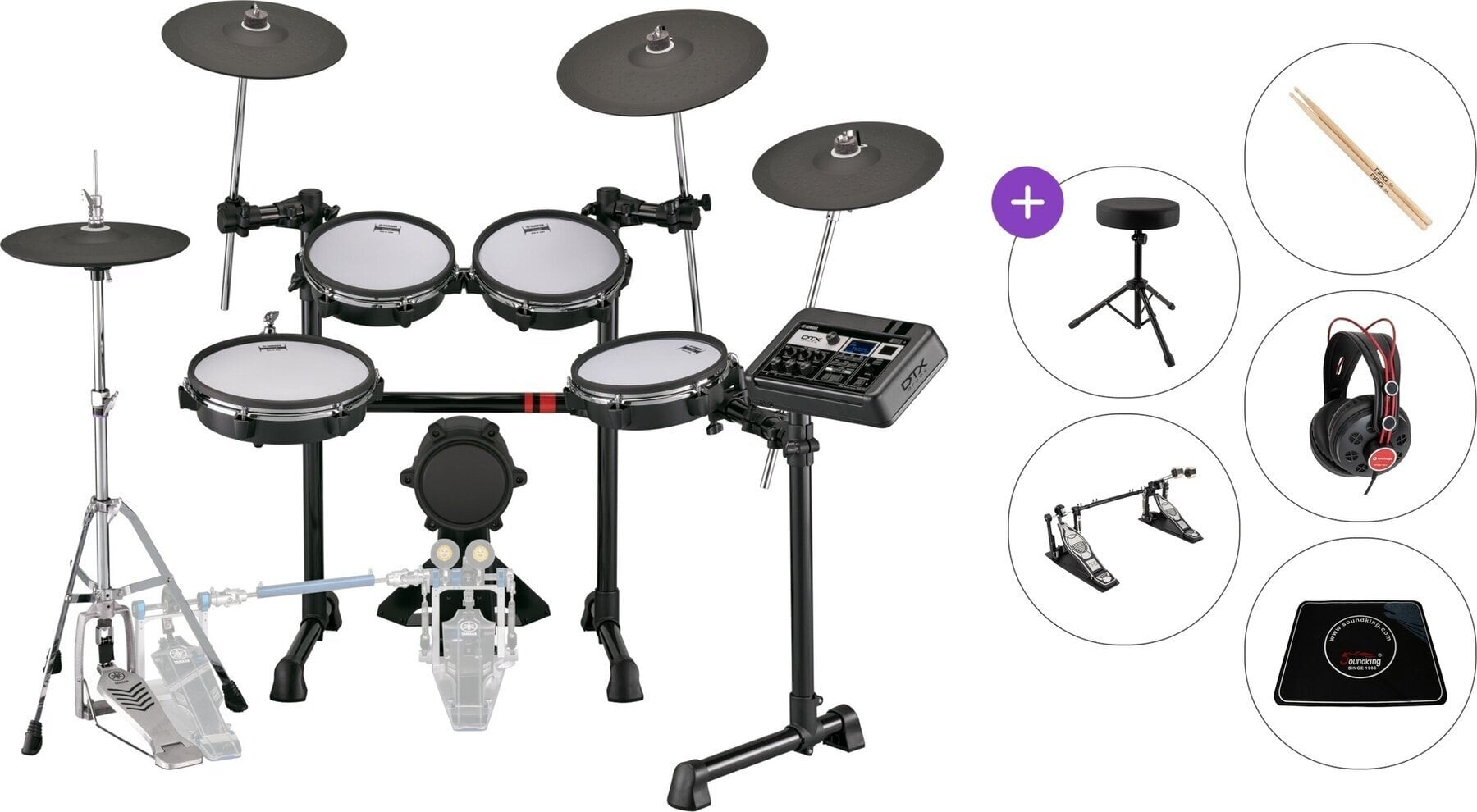 Elektronski bobni seti Yamaha DTX6K5-M Premium SET Black Elektronski bobni seti