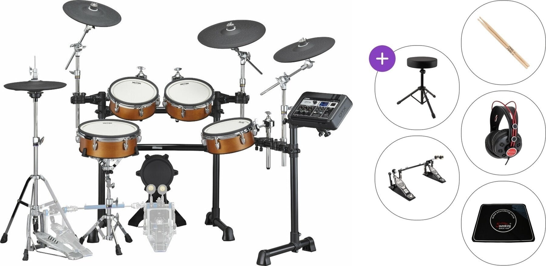 Set de tobe electronice Yamaha DTX8K-X Premium SET Real Wood Set de tobe electronice
