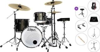 Комплект електронни барабани Zildjian Alchem-E Gold Premium SET Black Gold Foundry Shimmer Gloss Lacquer Комплект електронни барабани