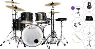 Комплект електронни барабани Zildjian Alchem-E Gold EX Premium SET Black Gold Foundry Shimmer Gloss Lacquer Комплект електронни барабани