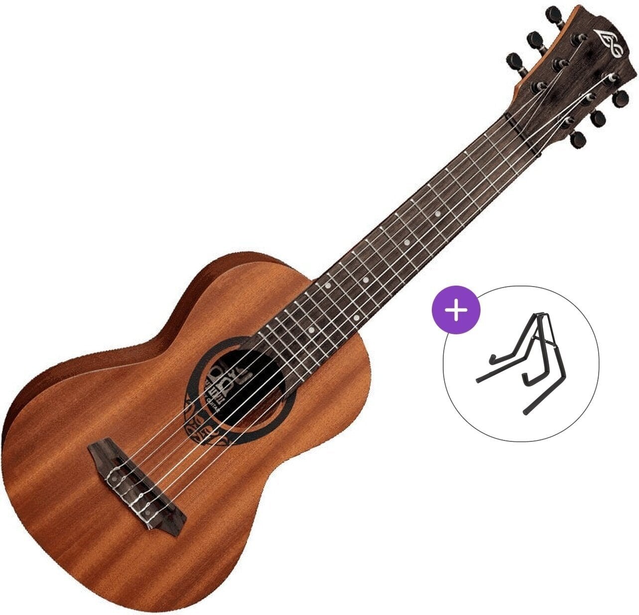 Guitalele LAG TKT-8 Tiki Basic SET Natural Guitalele