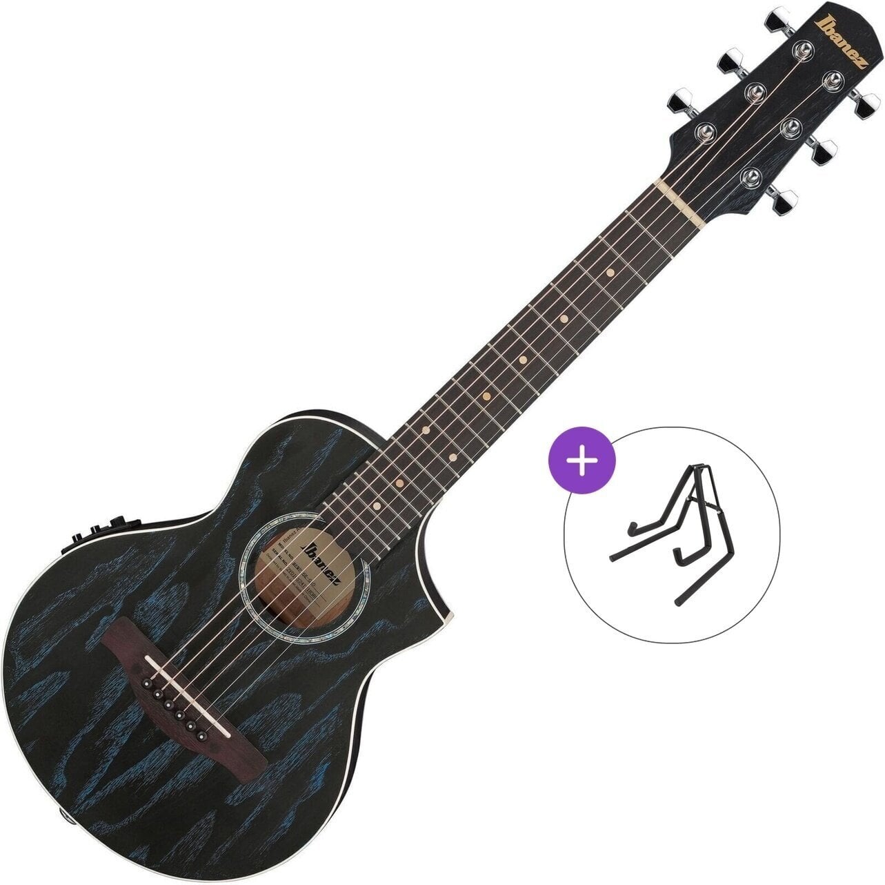 Guitalele Ibanez EWP16EWB-GAO Basic SET Galaxy Aqua Open Pore Guitalele
