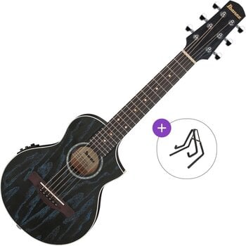 Guitalele Ibanez EWP16EWB-GAO Basic SET Galaxy Aqua Open Pore Guitalele - 1