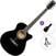 Akustická gitara Jumbo Pasadena PGC-10 Standard SET Black Akustická gitara Jumbo