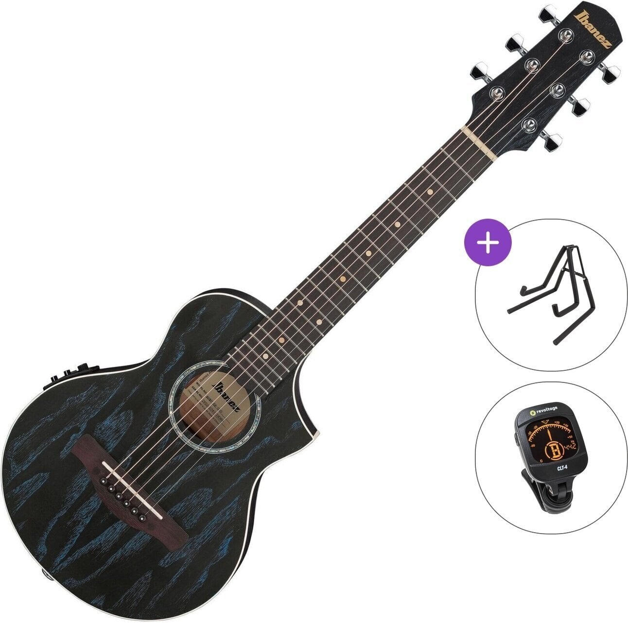 Guitalele Ibanez EWP16EWB-GAO Standard SET Galaxy Aqua Open Pore Guitalele