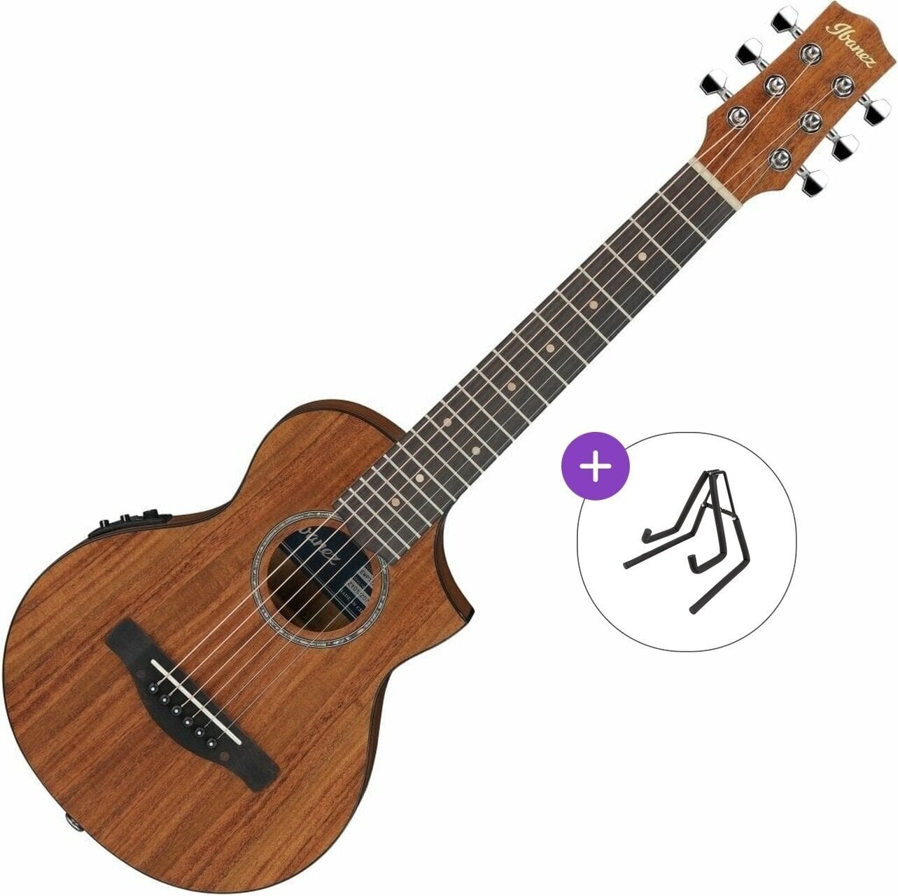 Guitalele Ibanez EWP12EWB-OPN Basic SET Open Pore Natural Guitalele