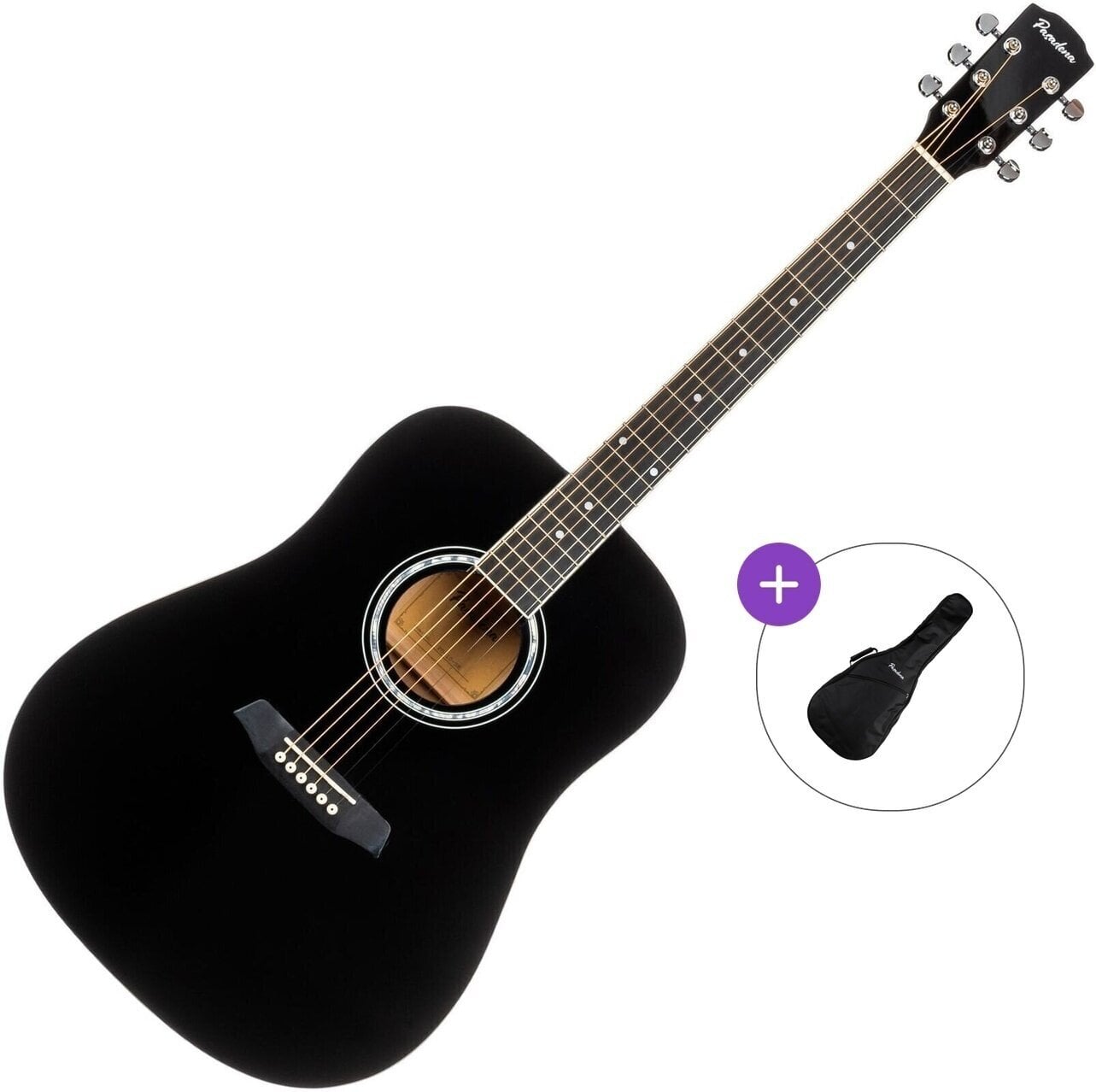 Ακουστική Κιθάρα Pasadena PD-10 Basic SET Black Ακουστική Κιθάρα