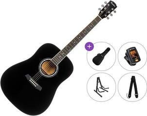 Ακουστική Κιθάρα Pasadena PD-10 Premium SET Black Ακουστική Κιθάρα